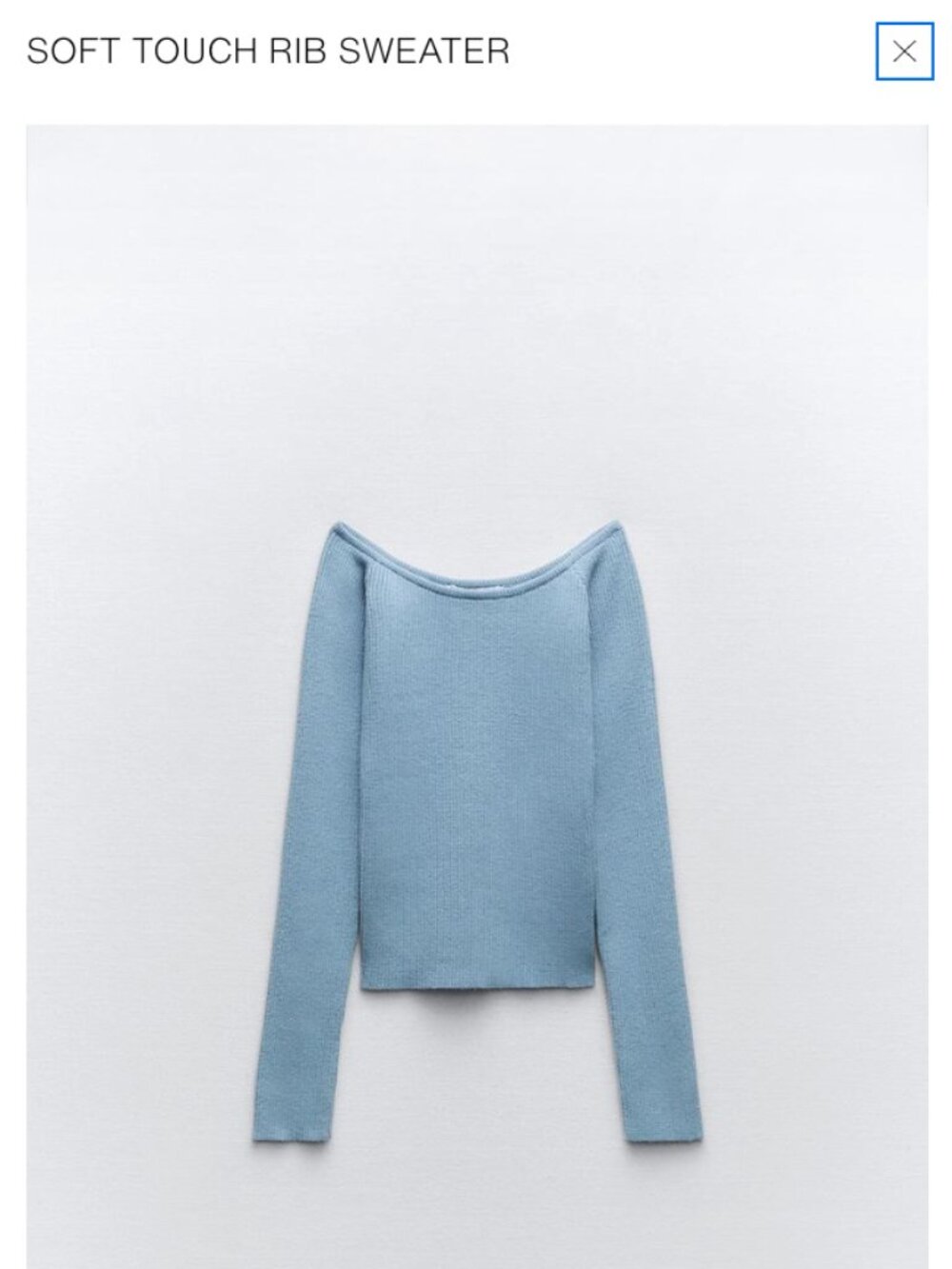 Zara -soft touch rib sweater - size S